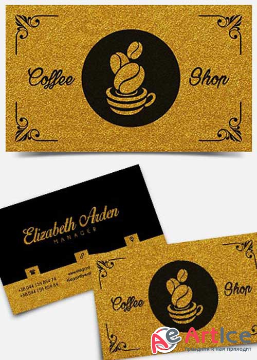 Coffee Shop PSD V1 Business Card Templates