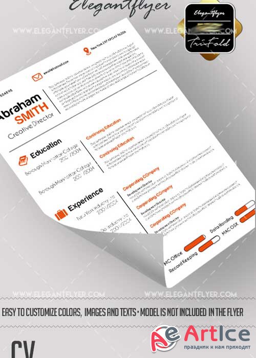 CV V6 CV and Cover Letter Template PSD