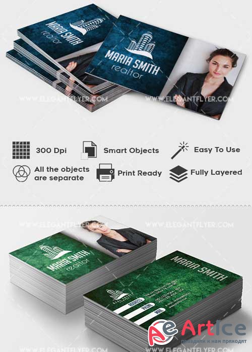 Real Estate Premium Business card PSD V2 Template