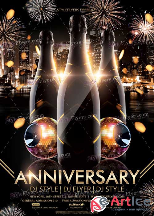 Anniversary V9 PSD Flyer Template