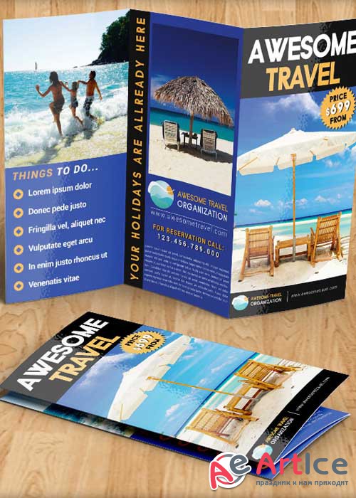 Travel Agency Brochure PSD V7 Template