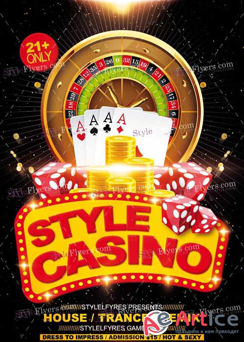 Casino PSD V14 Flyer Template