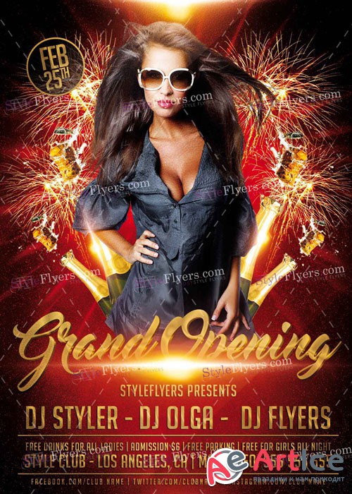 Grand Oppening PSD V17 Flyer Template