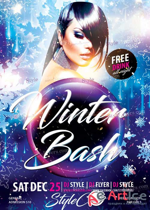 Winter Bush PSD V15 Flyer Template