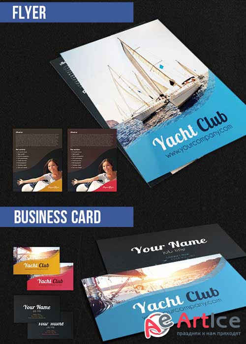 Yacht Club Brochure Pack PSD V1 Template