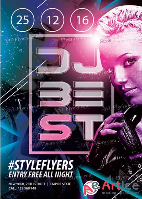 DJ Best PSD V5 Flyer Template