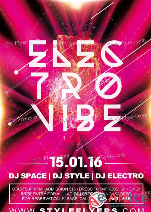 Electro Vibe PSD V8 Flyer Template