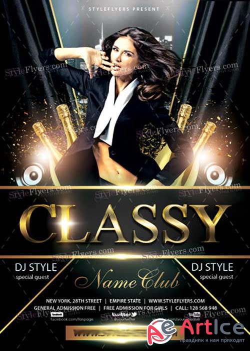 Classy Flyer PSD V5 Template