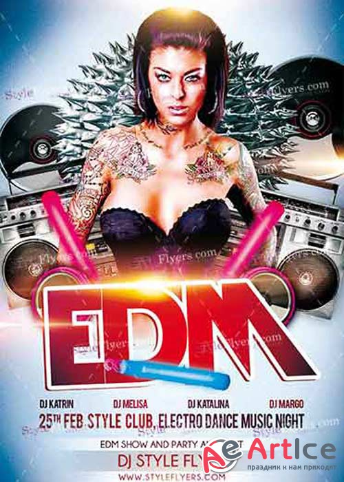 EDM PSD V17 Flyer Template