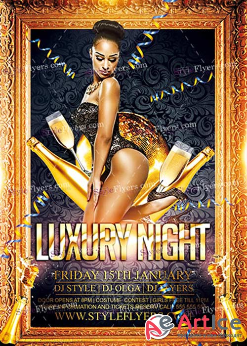 Luxury Night PSD V7 Flyer Template