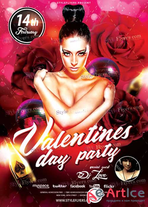 Valentine PSD V27 Flyer Template