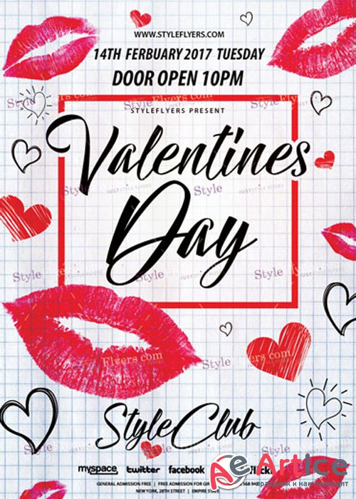 Valentines Day PSD V11 Flyer Template