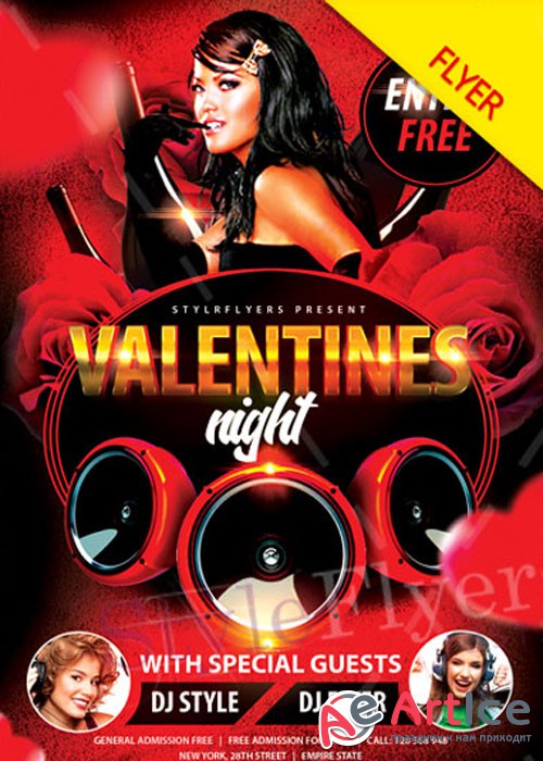 Valentine Night PSD V12 Flyer Template