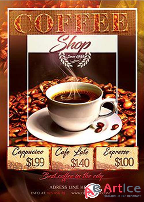 Coffee Shop V10 Flyer