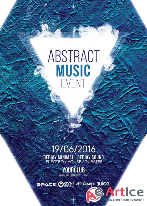 Abstract Music V5 Flyer Template