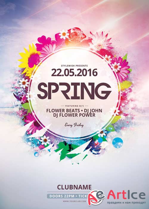 Spring V10 Flyer Template