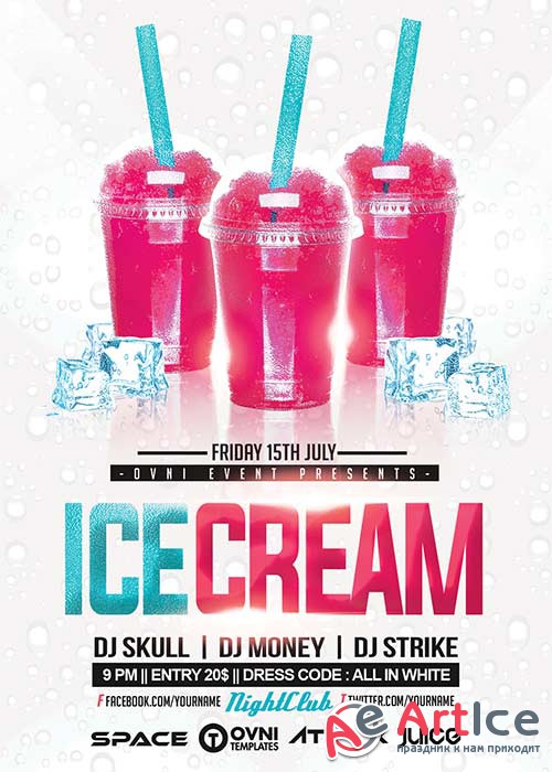 ICE CREAM V7 Flyer Template