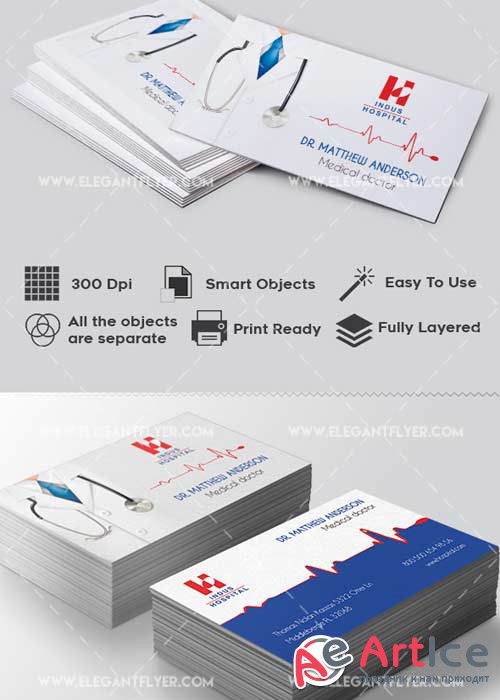 Doctor V1 Premium Business card PSD Template