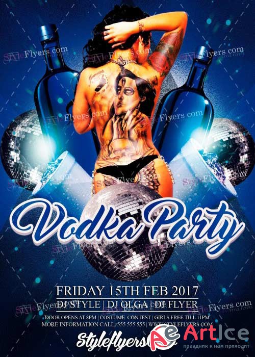 Vodka Party V7 PSD Flyer Template