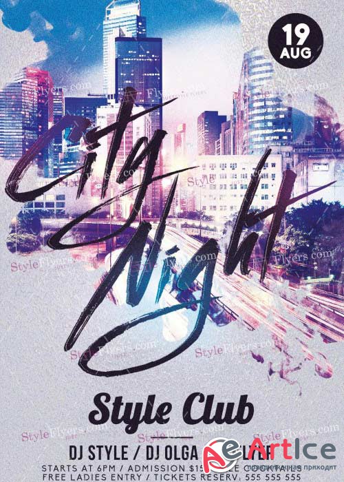 City Night PSD V8 Flyer Template