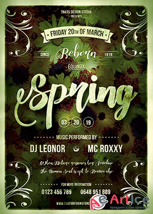 Spring Equinox V5 Flyer Template