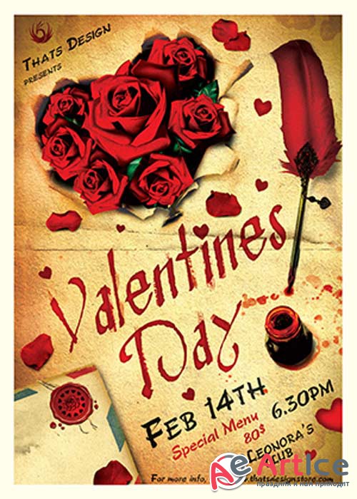 Valentines Day V45 Flyer Template