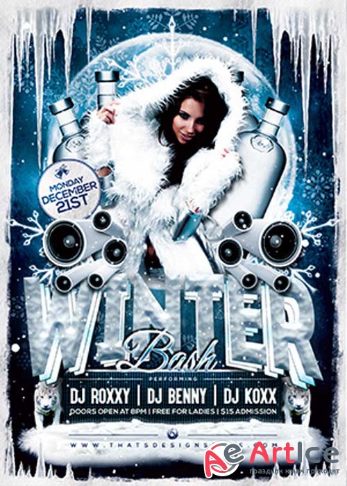 Winter Bash V11 Flyer Template