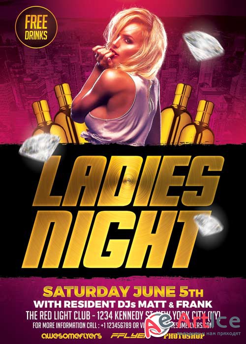 Ladies Night V41 Flyer Template