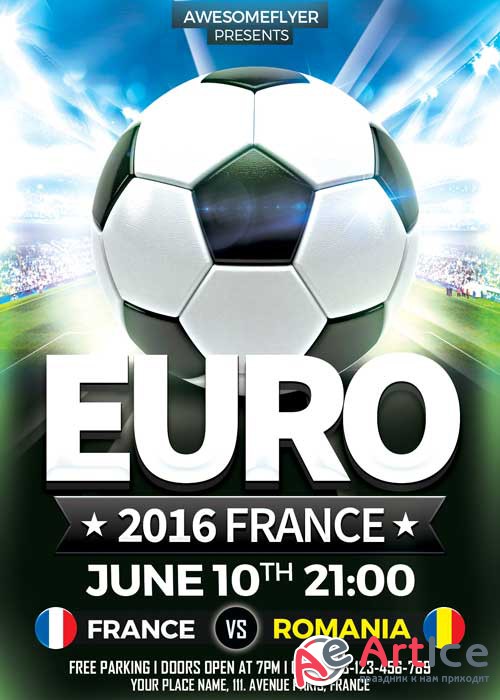 Euro Soccer V9 Flyer Template