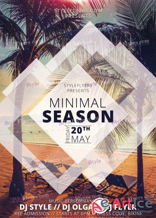 Minimal Season V15 PSD Flyer Template