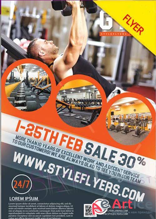 GYM V17 PSD Flyer Template