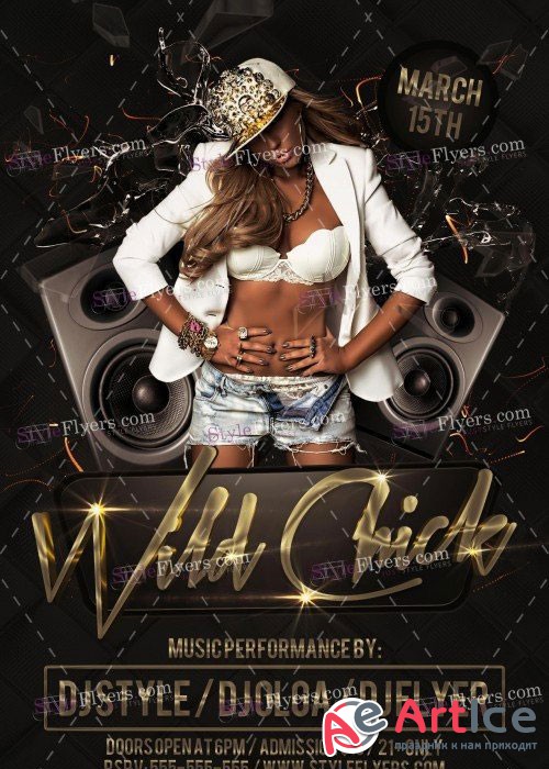 Wild Chick V5 PSD Flyer Template