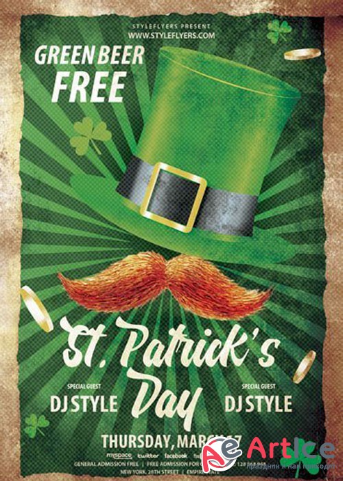 St Patricks Day 2017 V16 PSD Flyer Template