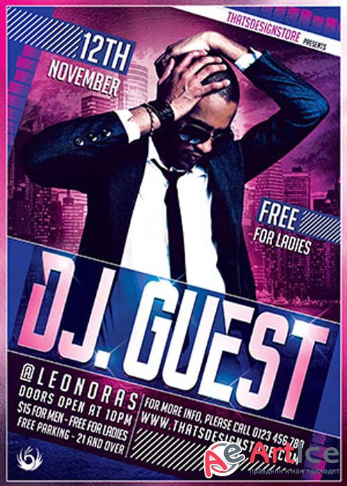 Dj Guest V11 Flyer Template