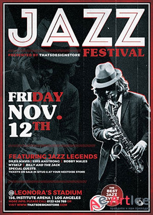 Jazz Festival Flyer Template V3