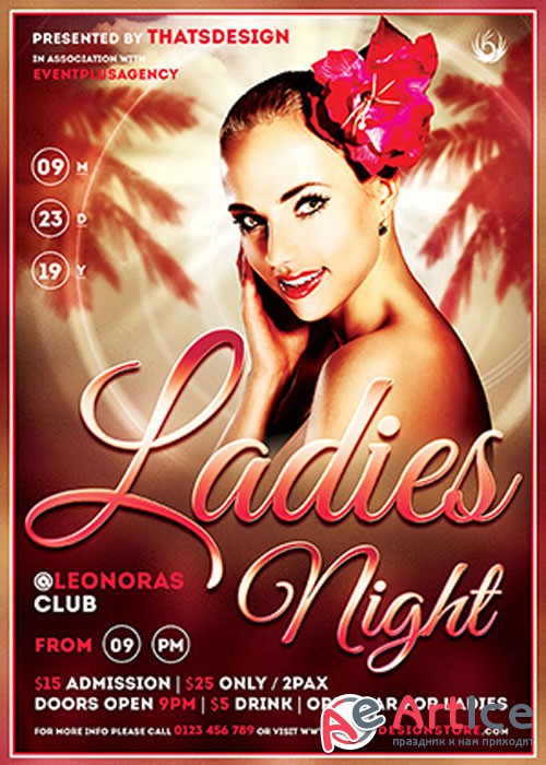 Sensual Ladies Night Flyer V18 Template