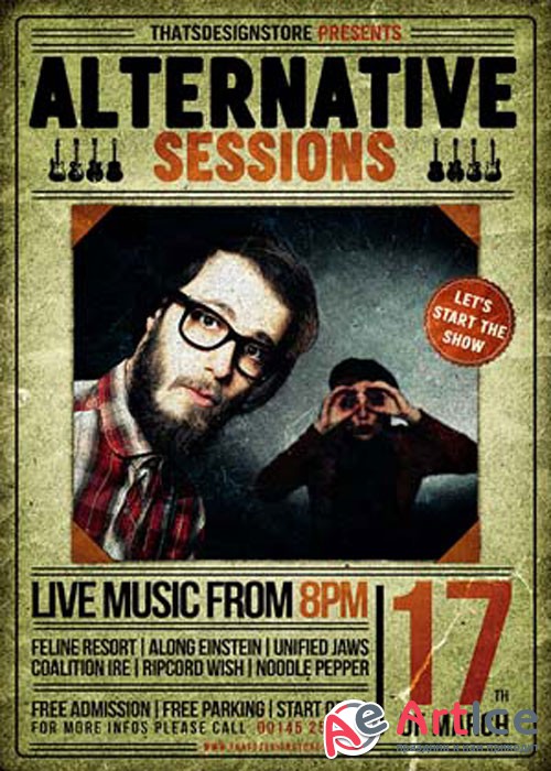 Alternative sessions Flyer V8 Template