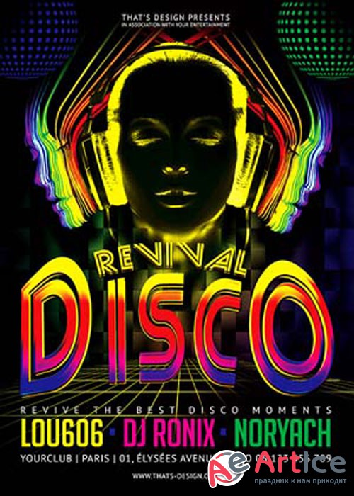 Disco Revival Flyer Template V2