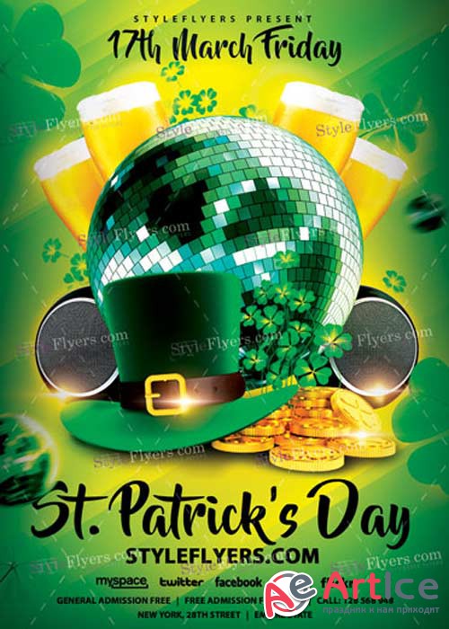 St Patricks Day PSD V14 Flyer Template