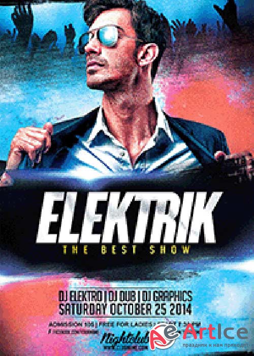 ELEKTRIK V10 Flyer Template