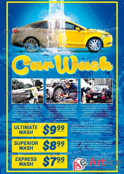 Car Wash V23PSD Flyer Template