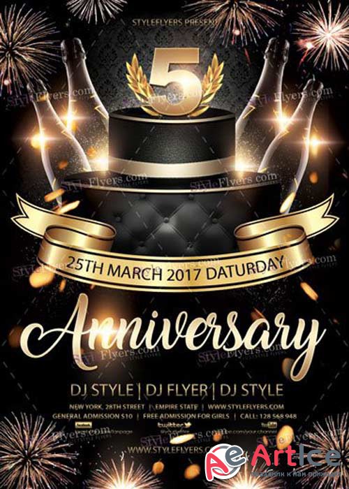 Anniversary V23 PSD Flyer Template