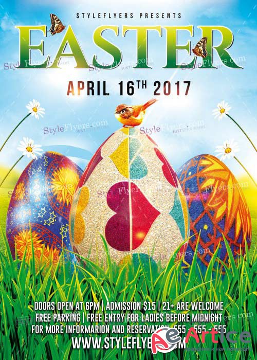 Easter V27 PSD Flyer Template