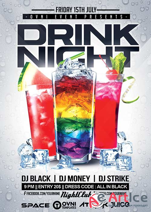 DRINK NIGHT V30 Flyer Template