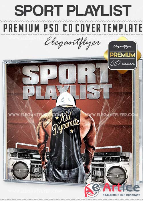 Sport Playlist V14 Premium CD Cover PSD Template