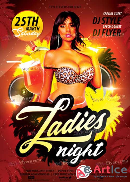 Ladies Night V33 PSD Flyer Template