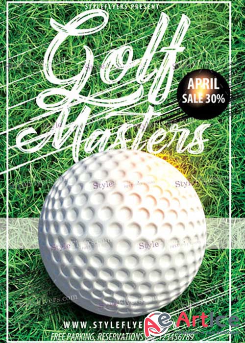 Golf Masters V3 PSD Flyer Template