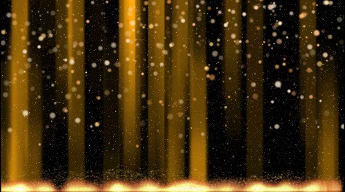 Golden Particles Background