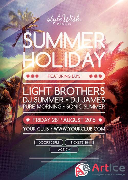 Summer Holiday V12 Flyer Template