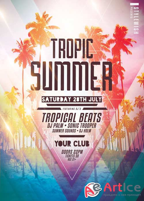 Tropic Summer V18 Flyer Template